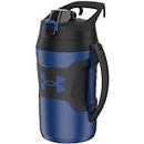 Under Armour Playmaker Sport Jug, Water Bottle with Handle, Foam Insulated & Leak Resistant, 64oz, Royal/Black