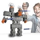 Blaster Blocks: Robot Pack - Buildable & Destroyable Targets for Nerf Guns - for Kids Aged 6+ - Extreme Target Game & Challenge - Fun Shooting Practice Accessories for Dart Ball Gel Ammo