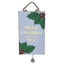 OSALADI Lighted Merry Christmas Sign Christmas Themed Pendant Tree Hanging Adornment Wooden Hanging Xmas Sign Happy New Year Christmas Decor ( Bell Leaf )