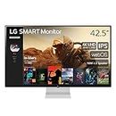 LG Smart Display 43SQ700S, 43" 4K UHD(3840x2160) IPS Slim & Flat Style Stand, webOS Smart Monitor, 10Wx2 Speakers, Magic Remote Support, USB Type-C, AirPlay 2 + Screen Share + Bluetooth (US Model)