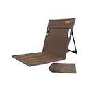 FASHIONMYDAY Beach Chair with Back Support Beach Mat Lounge Chair Portable Foldable Chair Brown| Sports, Fitness & Outdoors|Outdoor Recreation|Camping & |Camping Furniture|Chairs