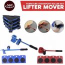 Heavy Furniture Moving Lifter Roller Move Tool Set Wheel Mover Sliders Kit AU