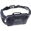 EVOC HIP POUCH, Hüfttasche (AIR PAD SYSTEM, zwei Hüftgurttaschen, zwei Fächer für Proviant, Volumen: 1l, Gewicht: 220 g, Maße: 26 x 16 x 3 cm), Schwarz
