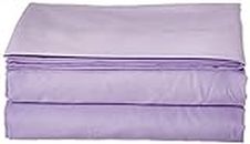 Elegant Comfort Luxury Flat Sheet Wrinkle-Free 1500 Thread Count Egyptian Quality 1-Piece Flat Sheet, Queen Size, Lilac