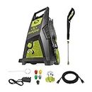 Sun Joe SPX3550 2350-PSI Max 1.8-GPM Max Brushless Induction Electric Pressure Washer w/ 5-Quick Connect Nozzles, Detergent Tank, Cleans Cars, Patios, Decks, Sidewalks & More