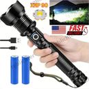 250000000 Lumen SuperBright LED Tactical Flashlight Torch Rechargeable Worklight