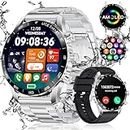 LIGE Smartwatch Herren 1.43 Zoll AMOLED-Display, Smartwatch mit Telefonfunktion und Sprachassistenz, Herzfrequenz SpO2 124 Sportmodi Fitnessuhr Smart Watch für Android iOS…