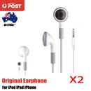 2x Original Headphones Earphones For Apple iPod iPhone universally Phone MP4