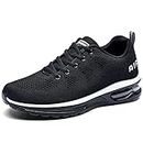 QAUPPE Mens Air Running Sport Shoes Breathable Tennis Sneakers (Black US 11.5 D(M)…