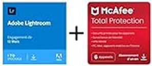 Adobe Photoshop Lightroom Including 1TB Cloud Memory & McAfee Total Protection 2023 |6 appareils | 12 Mois | 2023 | Code d'activation - envoi par email
