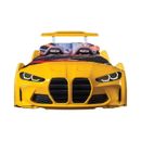 GTX Twin Race Car Bed with LED Lights & Sound FX, Kids Racing Bedroom Furniture