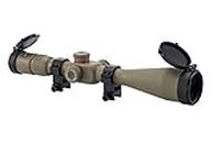 Monstrum G2 6-24x50 First Focal Plane FFP Rifle Scope with Illuminated Rangefinder Reticle and Parallax Adjustment | Flat Dark Earth