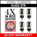 Brand New Plate Current Matched Quad (4) Tung-Sol Reissue 6L6GC STR Vacuum Tubes
