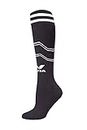 Nivia Rabona Football Super Stockings for Men & Women, Knee Length Stockings, Football Socks, Soccer Socks, Sports Socks, Polyester Blend (Black) Size - M