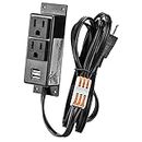 Gun Safe Power Outlet Kit, Briidea Gun safe Accessory Electrical Outlet with USB for Interior Dehumidifiers and Lights