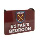 West Ham United FC Schlafzimmerschild Nr. 1 Fan - brandneue offizielle Ware