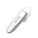 Bluetooth Headset Handsfree Wireless Bluetooth Earpiece New Bee Driving Earphone with Noise Cancelling Microphone 24 Hrs Talk Time Business In-Ear Headphones Earbuds for Apple iPhone X 8 7 6 6S, Samsung Galaxy, HTC, LG, SONY, PC, Laptop (White)