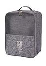Handcuffs Travel Shoe Bags Multipurpose Portable Travelling Shoe Holder Storage Bag Footwear Organiser Pouch (Grey)
