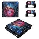 UUShop PS4 Slim Skin Vinyl Decal Cover for Sony PlayStation 4 Slim PS4 Console Sticker Galaxy Starry Sky