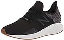 New Balance Men's Fresh Foam Roav V1 Running Shoe, Black/Grey, 9.5 US