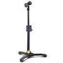 Hercules Stands MS300B Low Profile Straight Microphone Stand - with EZ Mic Clip