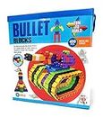 EKTA Bullet Block Game 400Pcs (Fun To Build) Interactive Block That Fits At Any Angle+Inspiration Booklet Inside-(Made In India),Multi