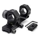 TRIROCK 25.4mm 30mm Dual Scope Rings Mount Cantilever with Angle Cosine Indicator & Bubble Level Fits 21mm Picatinny Weaver Rail
