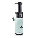 Dash DCSJ255 Deluxe Compact Power Slow Masticating Extractor Easy to Clean Cold Press Juicer with Brush, Pulp Measuring Cup, Frozen Attachment and Juice Recipe Guide, Aqua