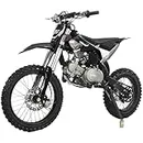 X-PRO 125cc Adults Dirt Pit Bike 125 ,Big 17"/14" Tires! Cradle Type Steel Tube Frame! (Black)