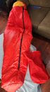 Rei Recreation Backpacker Sleeping Bag Red Vintage With Bag Hiking Outdoors EUC