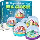 Hapinest Make Your Own Underwater Snow Globe Arts and Crafts Kit for Kids Boys and Girls Ages 6 Years and Up