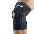 EXOUS BODYGEAR Knee Brace Meniscus Tear Support For Arthritis Acl, Mcl Pain Patented 4-way Adjustable NonSlip Wraparound Strap Dual Side Stabilizer For Patella Stability Size [medium]