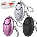 Personal Alarm for Women, Reusable Police Approved 140DB Loud Alarm with LED Light, Small Personal Security Alarm Torch Keychain for Women, Girls, Children and Elderly