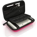 iGadgitz Pink EVA Hard Travel Carry Case Cover for New Nintendo 3DS XL (All versions) & 2DS XL 2017 with Clip On Carry Strap…