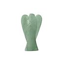 9Dzine Reiki Crystal Stone Angel for Healing Natural Green Aventurine Angel Statue Figurines Green Aventurine Crystal Angels Guardian for Home Office Table Décoration Items 2 Inch