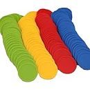 HAKITAROOM 35MM/1.37-inch Box of 120 Counting Coins for Poker Chips and Game Coins (35MM/1.37-inch, Red+Yellow+RoyalBlue+LawnGreen)