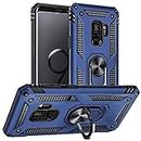 for Samsung Galaxy S9 Case, Galaxy S9 Case, [Military Grade 16ft. Drop Tested] Ring Shockproof Protective Phone Case for Samsung Galaxy S9,Blue