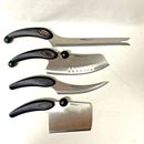Miracle Blade III Knives 4-Rock ‘N Chop, Filet, All Purpose Slicer, Chop & Scoop