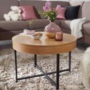 FineBuy Table Basse MDF Rond Ø 69 cm Table d'appoint Table De Sofa Conception