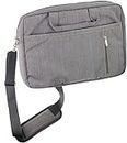 Navitech Grey Sleek Water Resistant Travel Bag - Compatible with Walmart ONN 9" Tablet