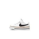 Nike Court Legacy, Baby/Toddler Shoe, White/Black-Desert Ochre-Gum Light Brown, 19.5 EU