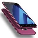 X-level Coque Samsung Galaxy A5 2017, [Guardian Series] Housse en Souple Silicone TPU Ultra Mince et Anti-Rayures de Protection Etui pour Galaxy A5 2017 Case Cover - Vin Rouge