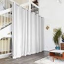 RoomDividersNow End2End - Kit divisorio per stanze, 2,4 m o 2,7 m di altezza x 1,5 m di larghezza, disponibile in vari colori Large A - 8ft Tall, 12ft to 14ft Wide Natural White