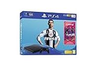 Sony PlayStation 4 1TB Console (Black) with FIFA 19 Ultimate Team Icons and Rare Player Pack Bundle
