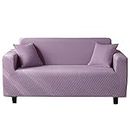 High Stretch Couch Shield,Jacquard Couch Sofa Cover, Living Room/Bedroom Sofa slipcover, Furniture Decoration Covers, Soft Sofa Shield-Purple_1_Seater(90-140CM)