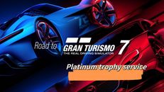 PS4 PS5 Gran Turismo 7 Platinum Trophy Service - Sin juego incluido