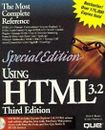 Using HTML 3.2, w. CD-ROM: Special Edition (Using ... (Q... | Buch | Zustand gut