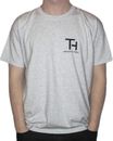 Basic T-Shirt Grau T&H, S-XXL NEU, Bequem, Baumwolle, Kurzarm, Top-Qualität