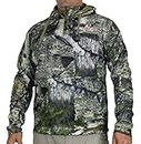 EHG Elite Teton 1/4 Zip 4 Pocket Camo Fleece Hunting Hoodie (MO Mountain Country, S)