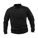 Fashion My Day Men Jacket Zipper Pullover Sweatshirt Clothes Thermal Fashion for Fishing Black S | Coats and Jackets